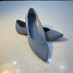 Rothy’s The Point Flats Something Blue Size 8 Sustainable Washable Shoes